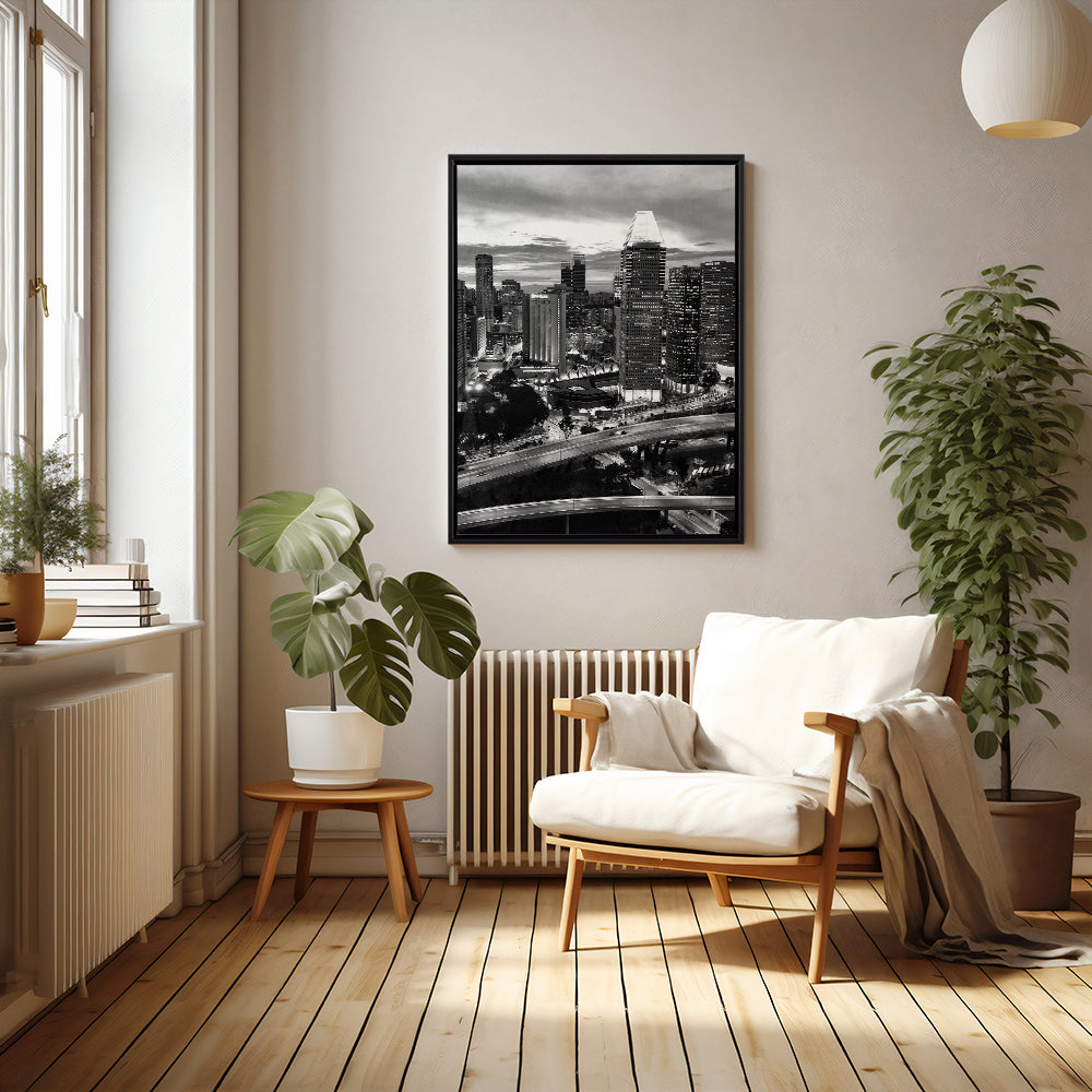 Quadro Decorativo "Cidade Noturna"