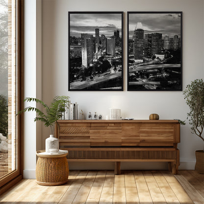 Quadro Decorativo "Cidade Noturna Estendida"