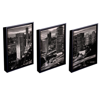 Quadro Decorativo "Cidade Noturna em três atos"