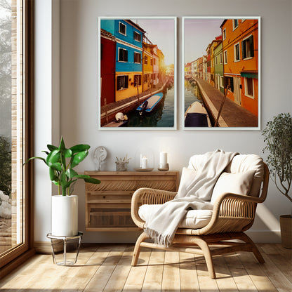 Quadro Decorativo "Veneza em cores versão estendida"