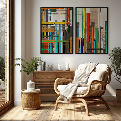 Quadro Decorativo "Linhas Vivas Estendidas"