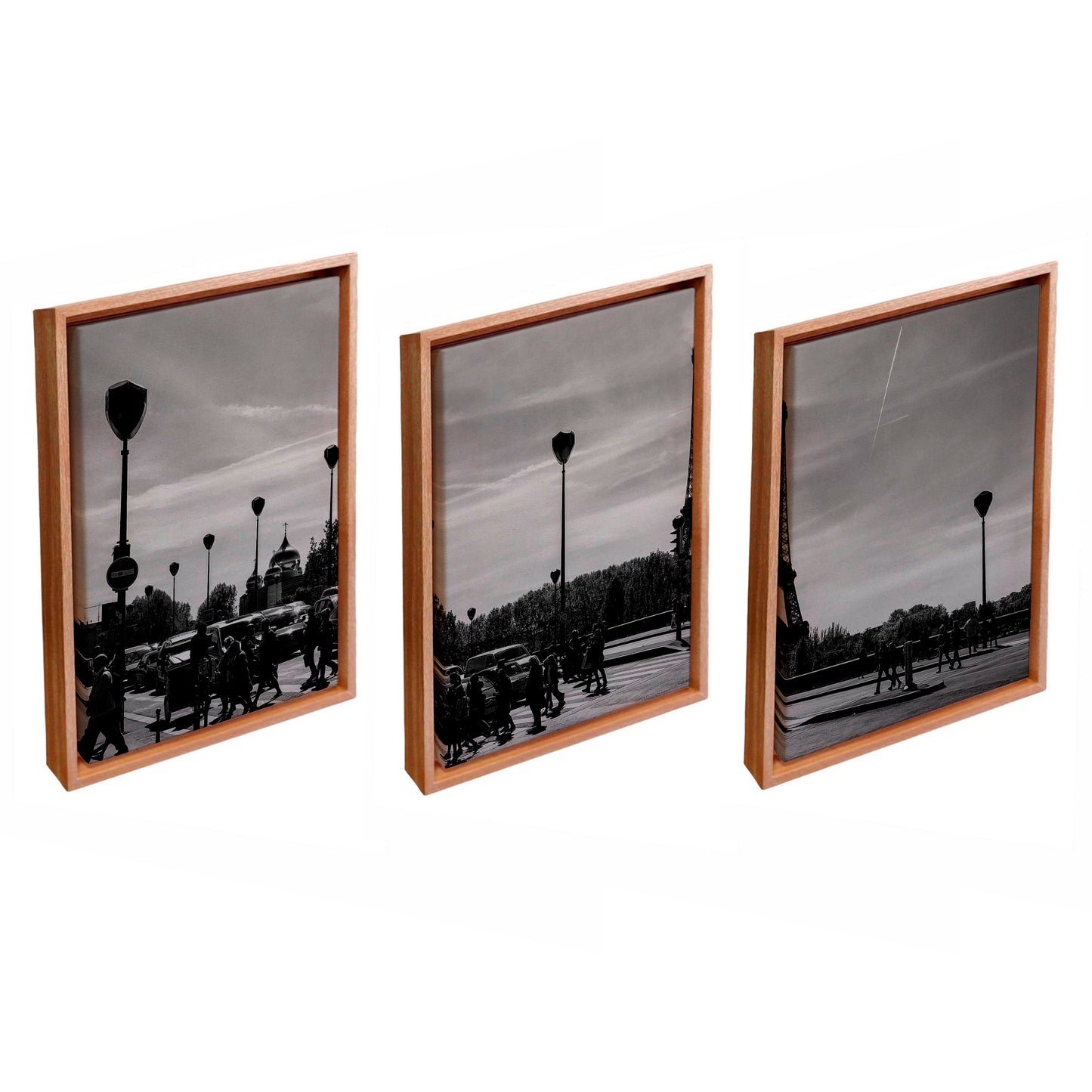 Quadro Decorativo "Eiffel Noir em Três Atos"