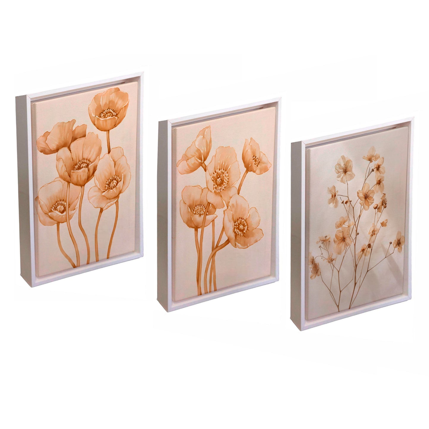 Quadro Decorativo "Rosas Claras - Terceiro Ato"