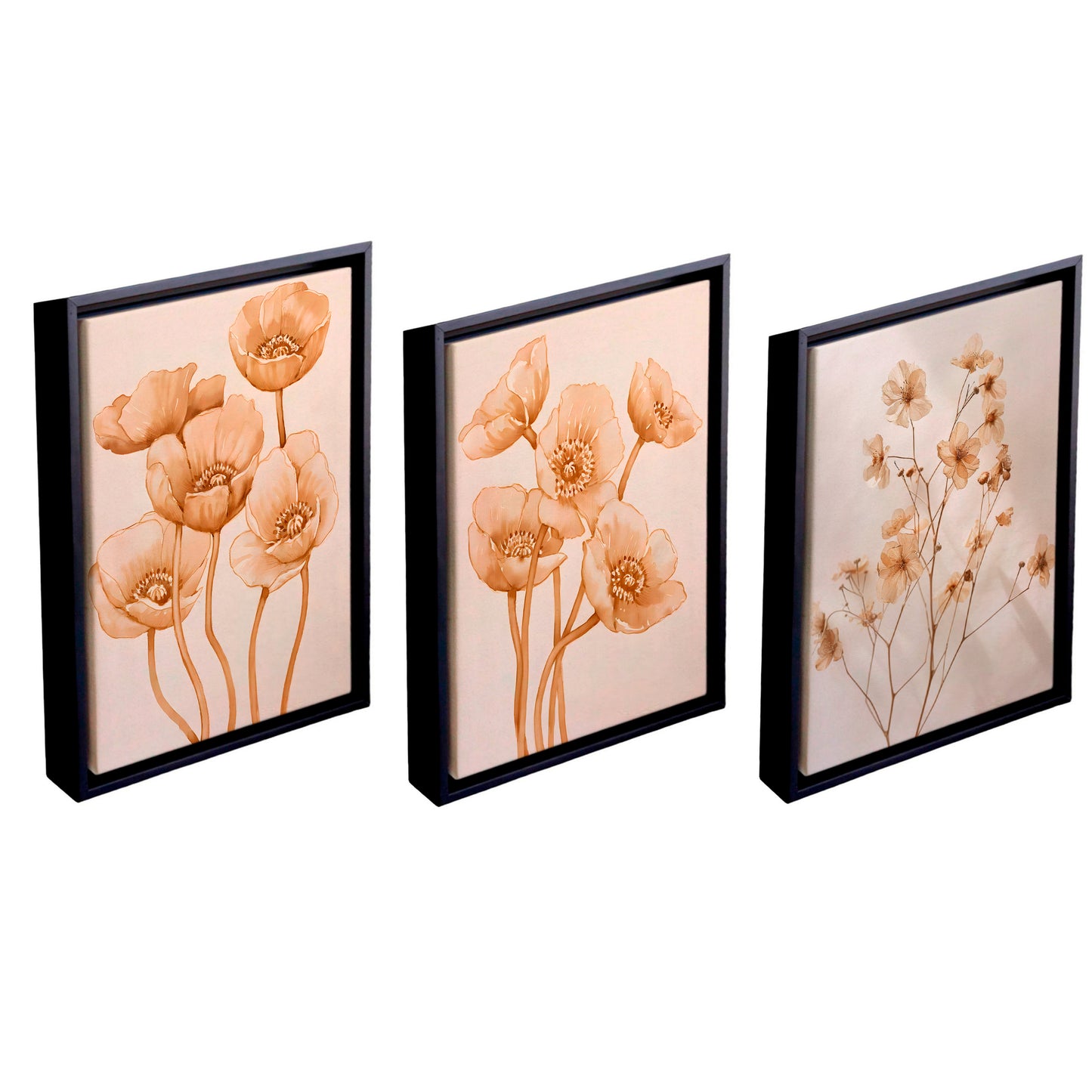 Quadro Decorativo "Rosas Claras - Terceiro Ato"