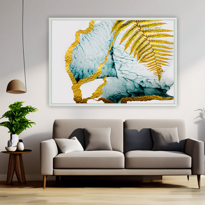 Quadro Decorativo "Conchas de ouro"