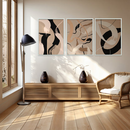 Quadro Decorativo "Ondas em Contraste - Terceiro Ato"