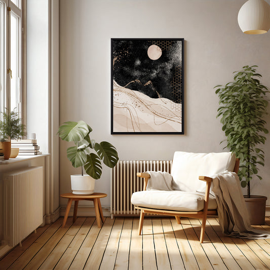 Quadro Decorativo "A Lua Vista da Lua"