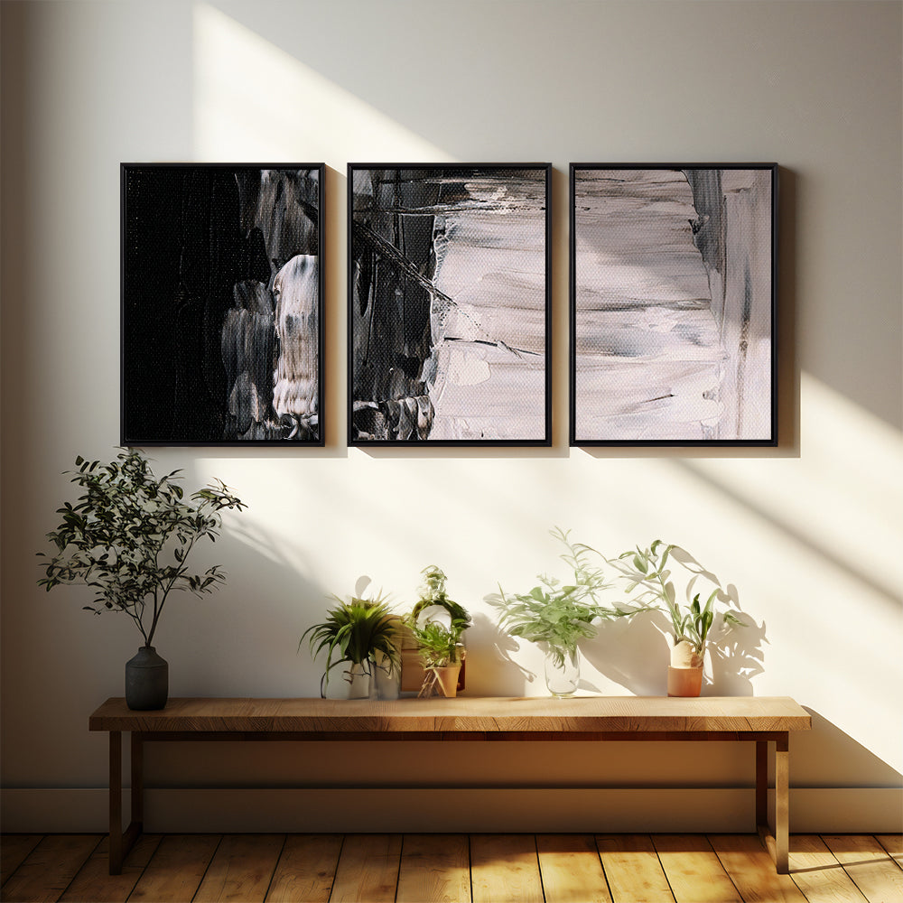 Quadro Decorativo "A Cachoeira Black and White - Terceiro Ato"